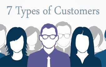 7 types of customers نوع مشتری 
